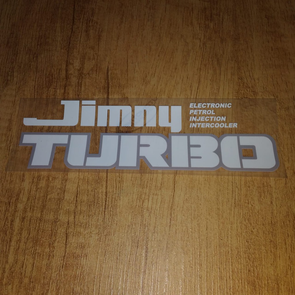STIKER PINTU BELAKANG JIMNY JDM JA71 TURBO