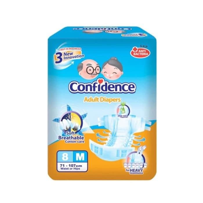 Confidence Premium M8 Popok Dewasa Diapers Pampers M 8