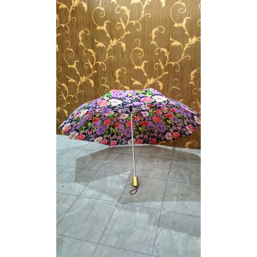 Payung Lipat 2 Motif Kembang Cantik