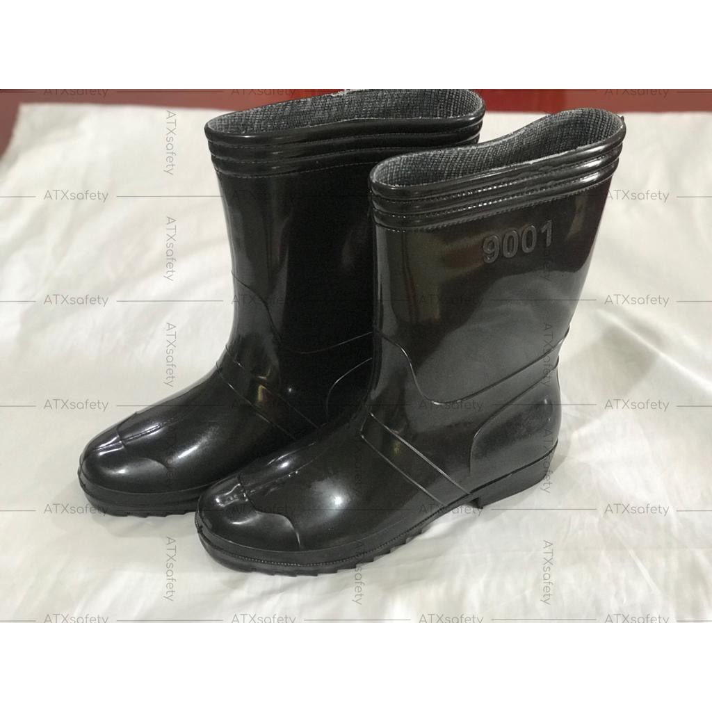 Sepatu Boot Karet Jeep Hitam ATX Boot kerja Proyek Anti Air Banjir Hujan PVC Boot Murah