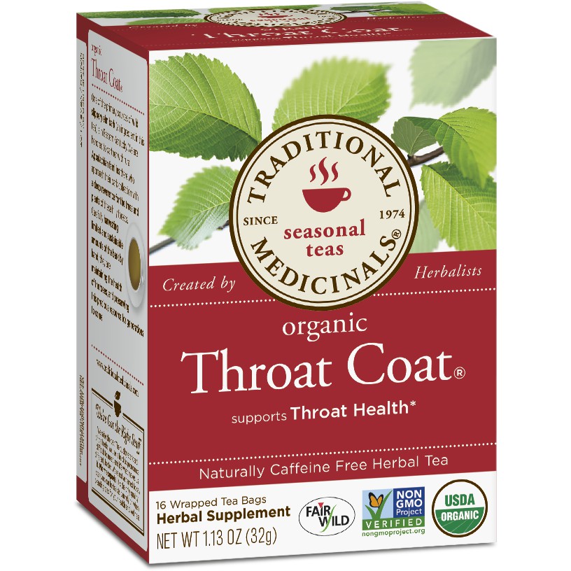

Traditional Medicinals Throat Coat Tea / Teh Herbal Untuk Tenggorokan