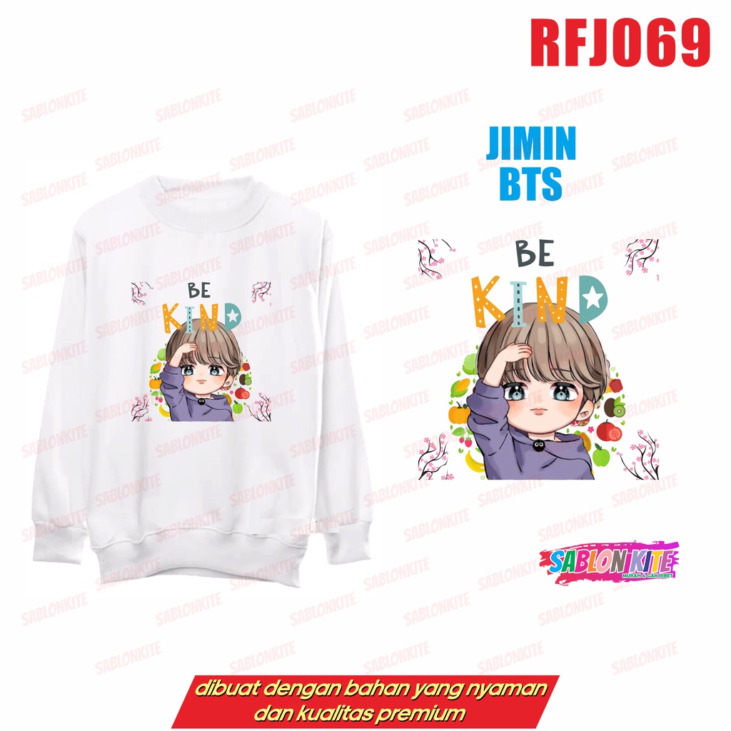 MURAH!!! HOODIE SWEATER KPOP JIMIN CHIBI BE KIND RFJ069