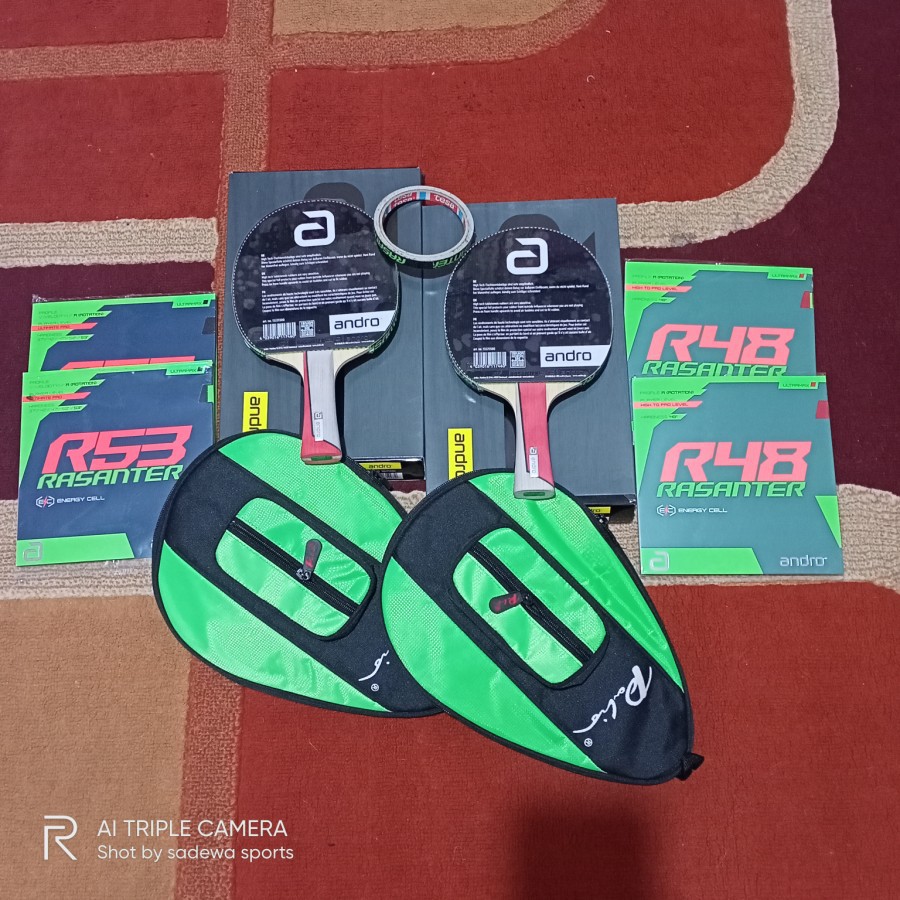 PAKET 2 BET PINGPONG TENIS MEJA ANDRO TREIBER CO/CI ORIGINAL GERMANY