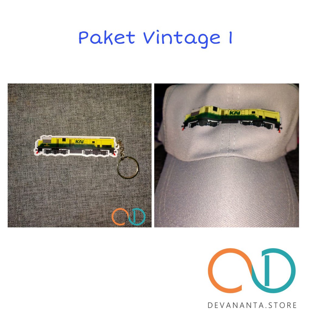 Promo 4.4 Paket Bundling CC 201 Vintage Miniatur topi kereta masker