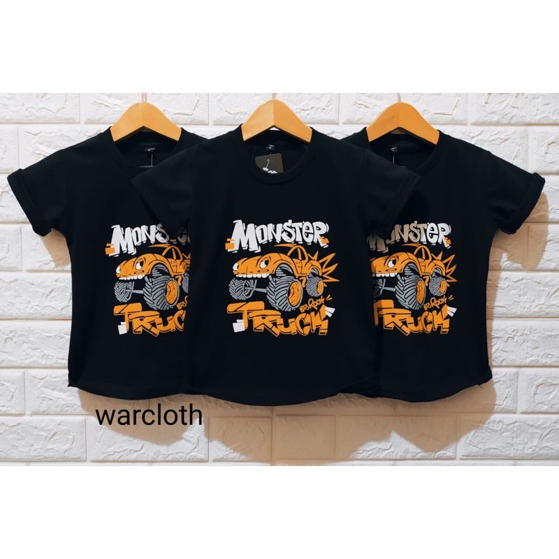 PROMO BAJU KAOS DISTRO ANAK TRUCK HITAM ASLI KATUN REALPICT