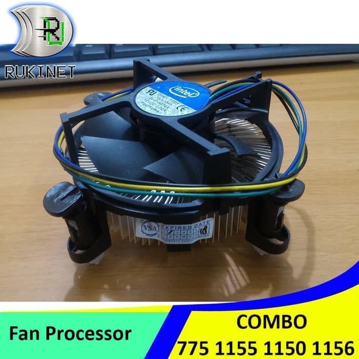 Fan Procesor Intel Combo Socket 775 1150 1151 1155 1156 Kipas Heatsink Prosesor PC Komputer