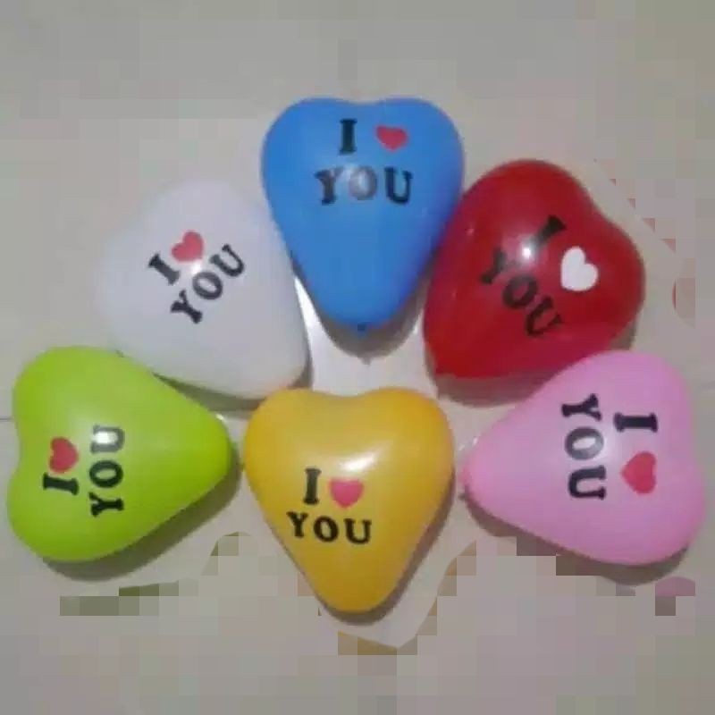 BALON  I ❤️ YOU 12 inci Latek 10 Pcs