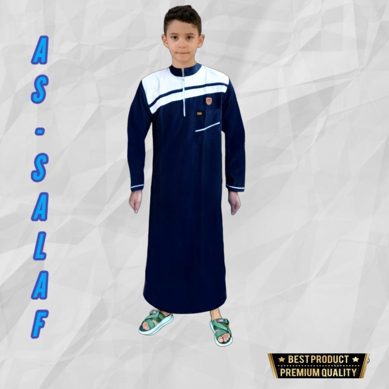 AS-SALAF/jubah anak laki laki/gamis pakistan anak TK,SD,SMP usia 1-14 tahun