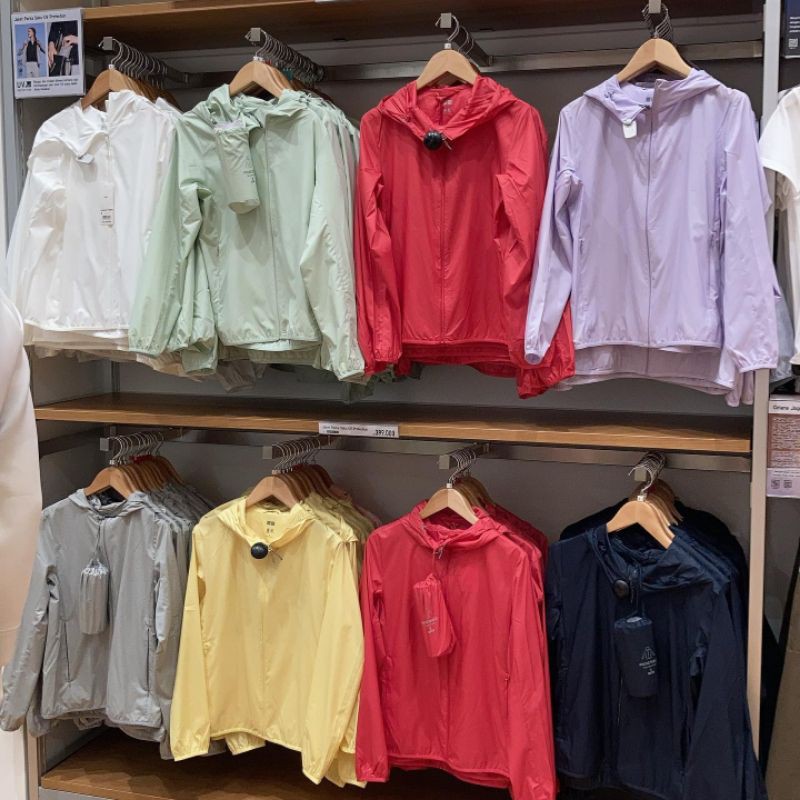 jastip UNIQLO jaket parka saku uv protection