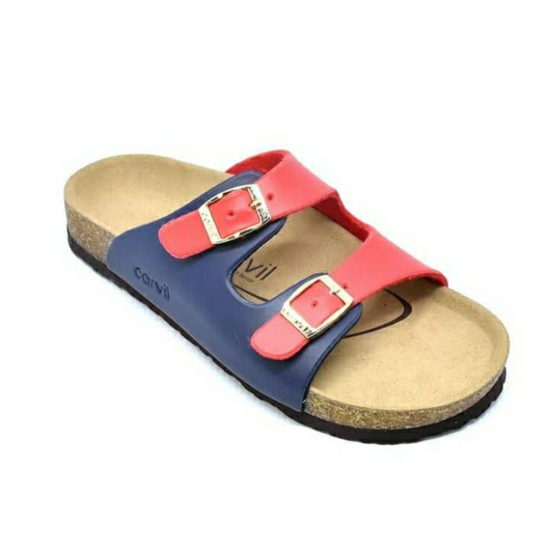 Carvil Sandal Anak VENICE-02TW NAVY/RED