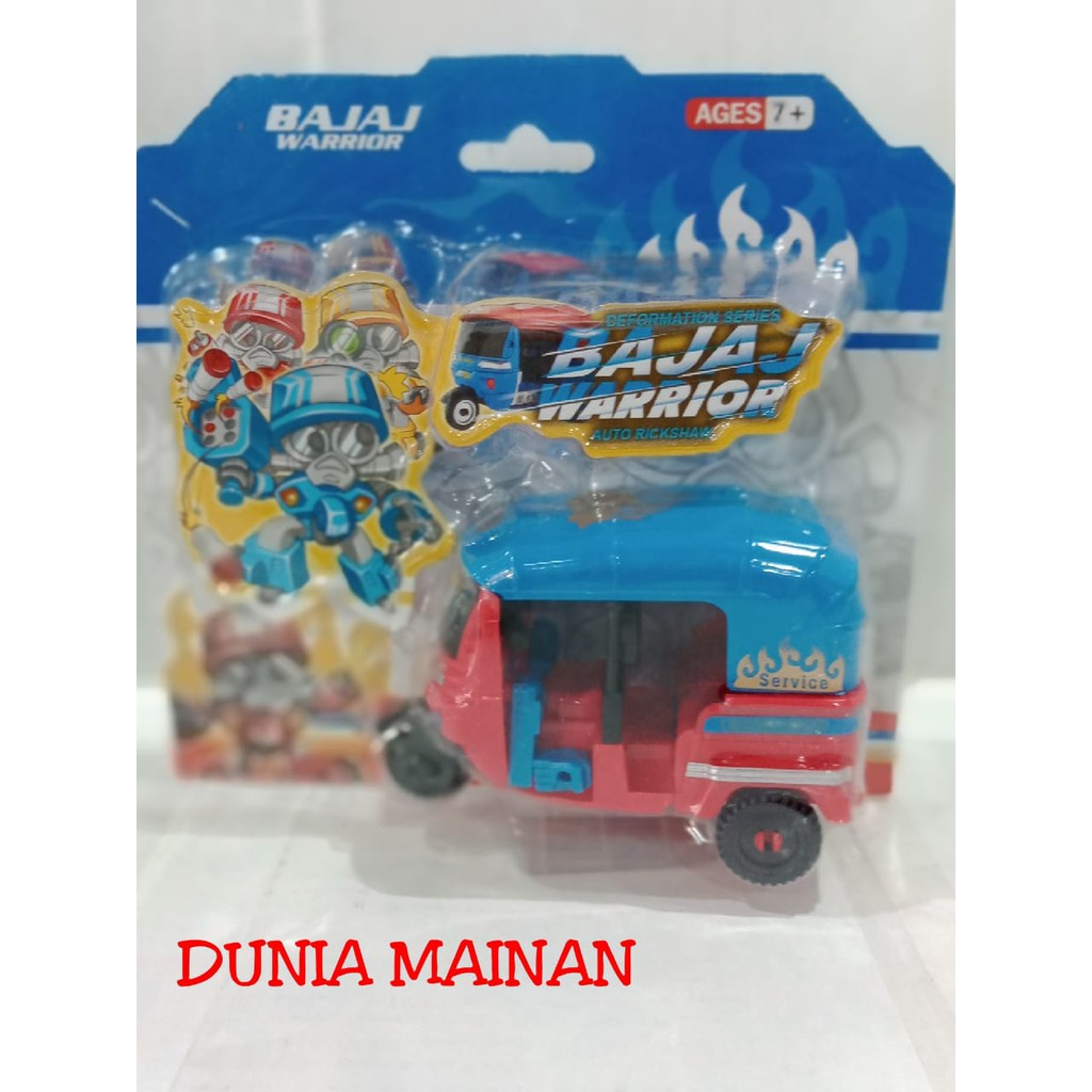 Mainan Mobil DEFORMATION SERIES BAJAJ WARRIOR