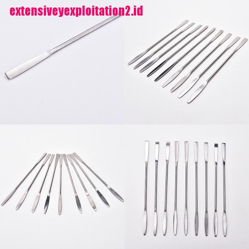 &lt; E2id &amp; &gt; 1pc Palet Spatula Stainless Steel Untuk Nail Art