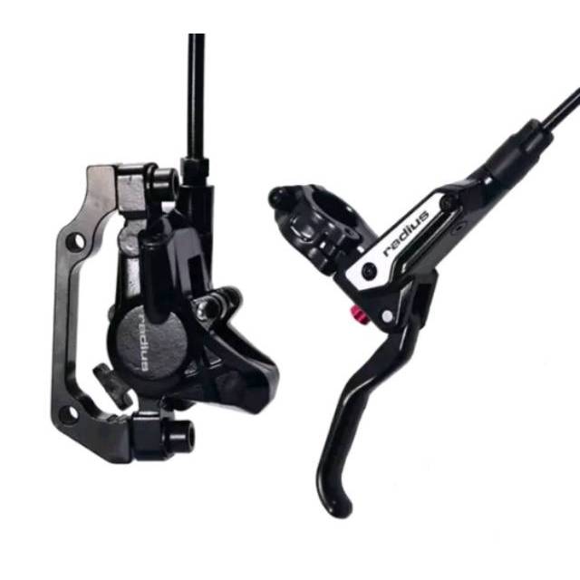 BRAKESET RADIUS HIDROLIK - REM SEPEDA HIDROLIK - BRAKESET HIDROLIK MERK RADIUS