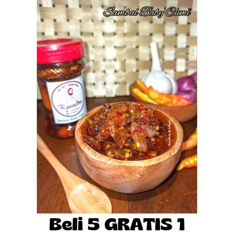 

Sambal baby cumi/ Sambel baby cumi/ Sambal cumi/ Sambel cumi/ Sambal . Beli 5 GRATIS 1