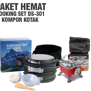 Jual Paket Hemat Cooking Set DS-301 + Kompor Kotak Indonesia|Shopee