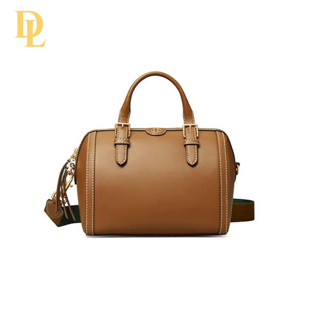 Tory Burch T Monogram Cow Hide Mini Wine Barrel Bag Pillow Bag Lady Shoulder Bag (83967)