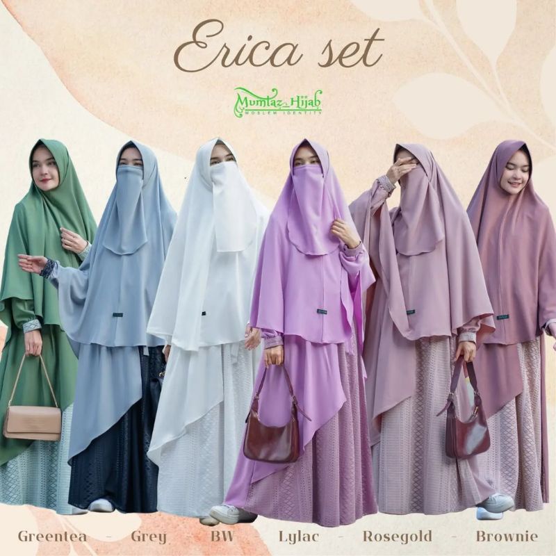 GAMIS CANTIK KEKINIAN - ERICA BRUKAT SET by MUMTAZ HIJAB