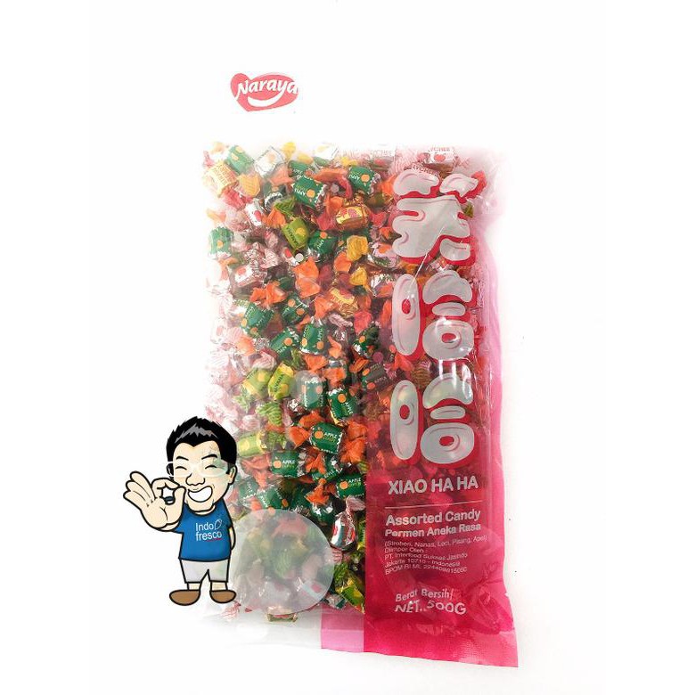 

Naraya Xiao Ha ha Assorted Candy- Permen aneka rasa 500g TERBARU Kode 733