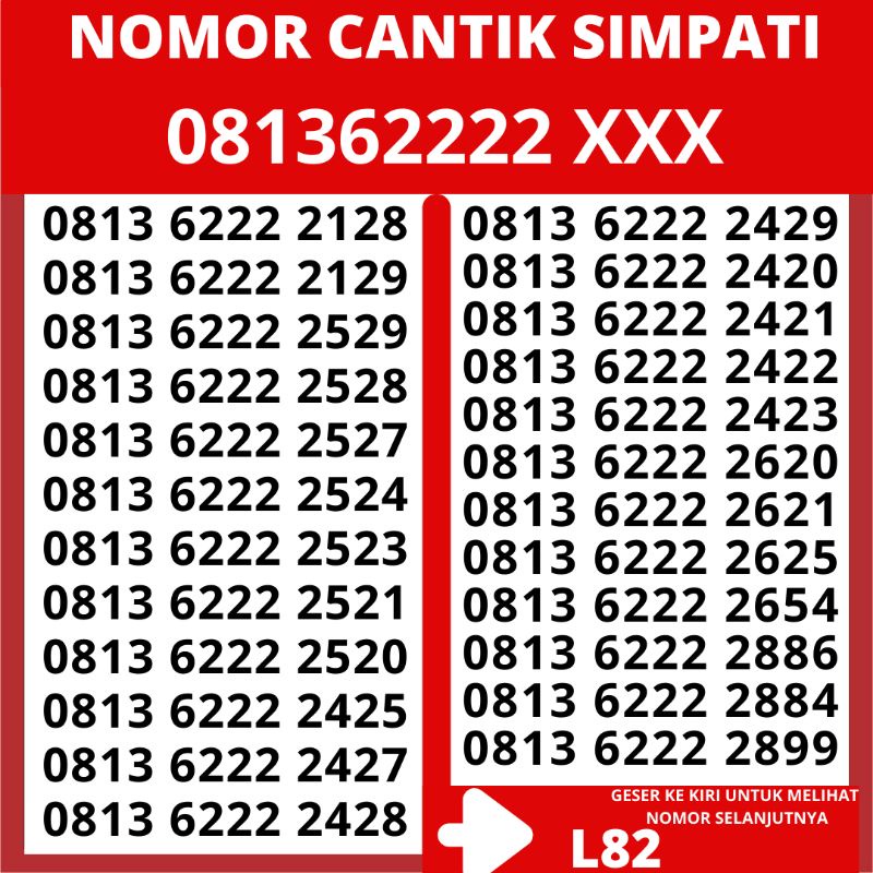 Nomor Cantik Simpati 4G Lte Murah Telkomsel