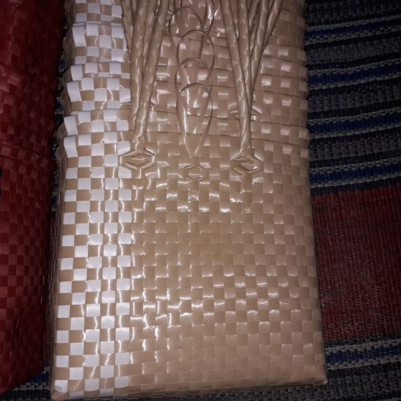 Tas anyam murah/tas bahan kaca/hajatan/tas tenteng