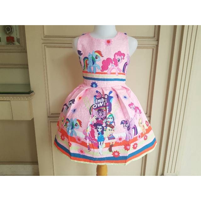 Gaun Anak - Little Pony Dress Tosca Dress Ulang Tahun Anak Kuda Poni P -New