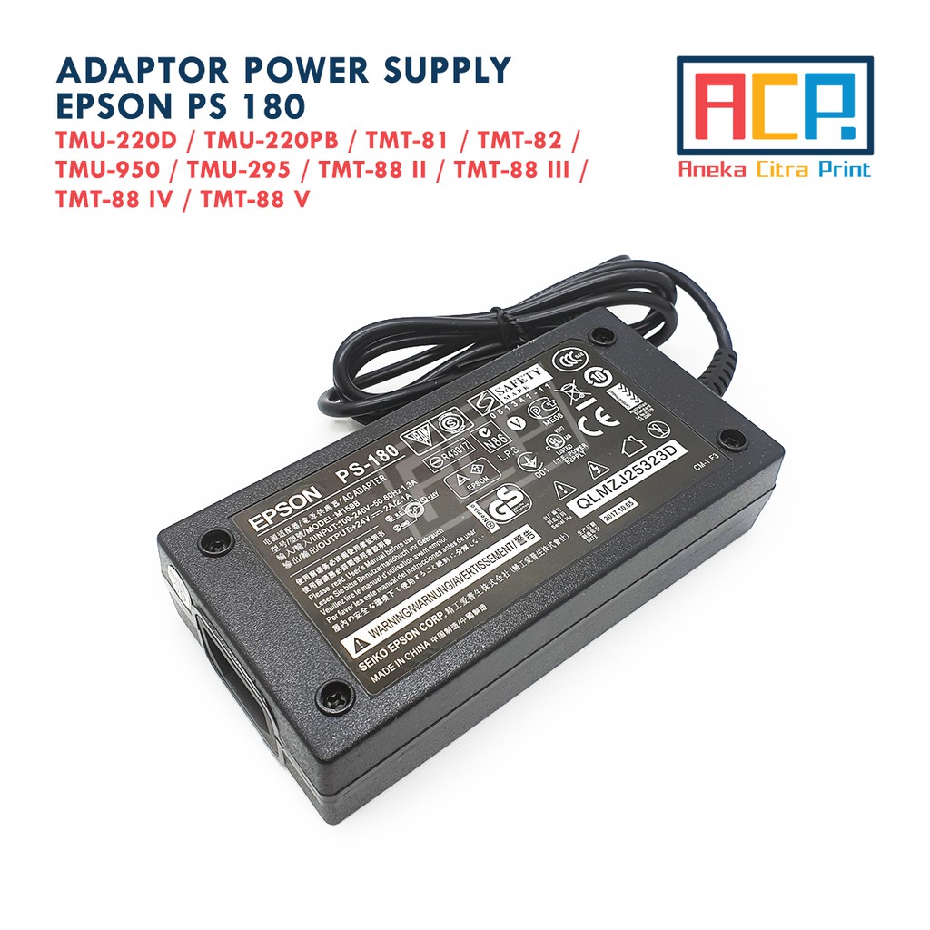 Adaptor Power Supply Epson TMU220 PS 180 / TM U220 PS180 - New Original