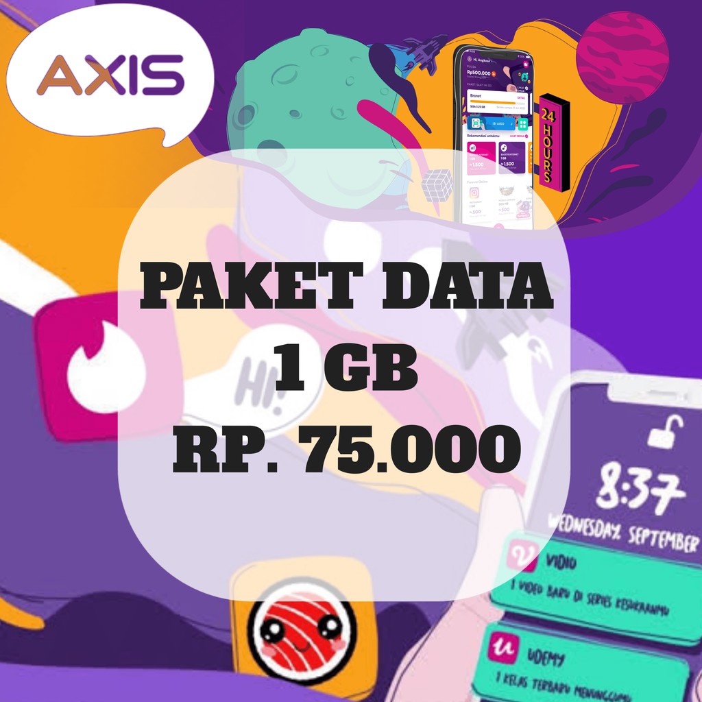 Paket Data Axis 1 GB