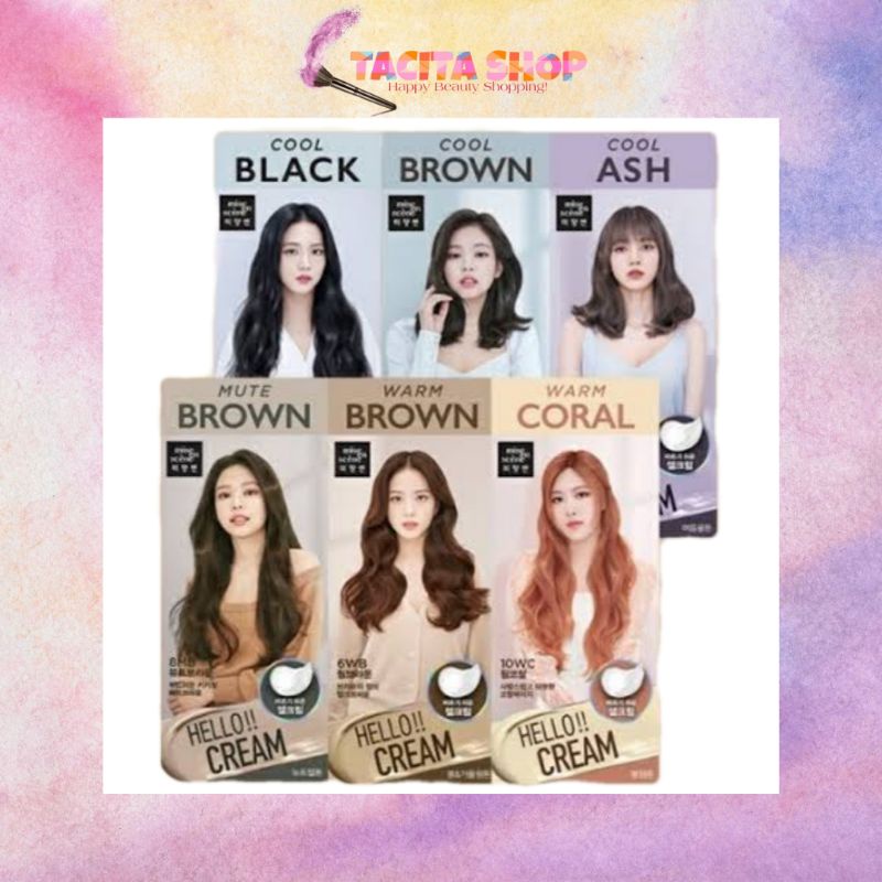 Mise En Scene Hello Cream Hair Color Blackpink / Cat Rambut Korea / Semir Rambut Korea / Pewarna Ram