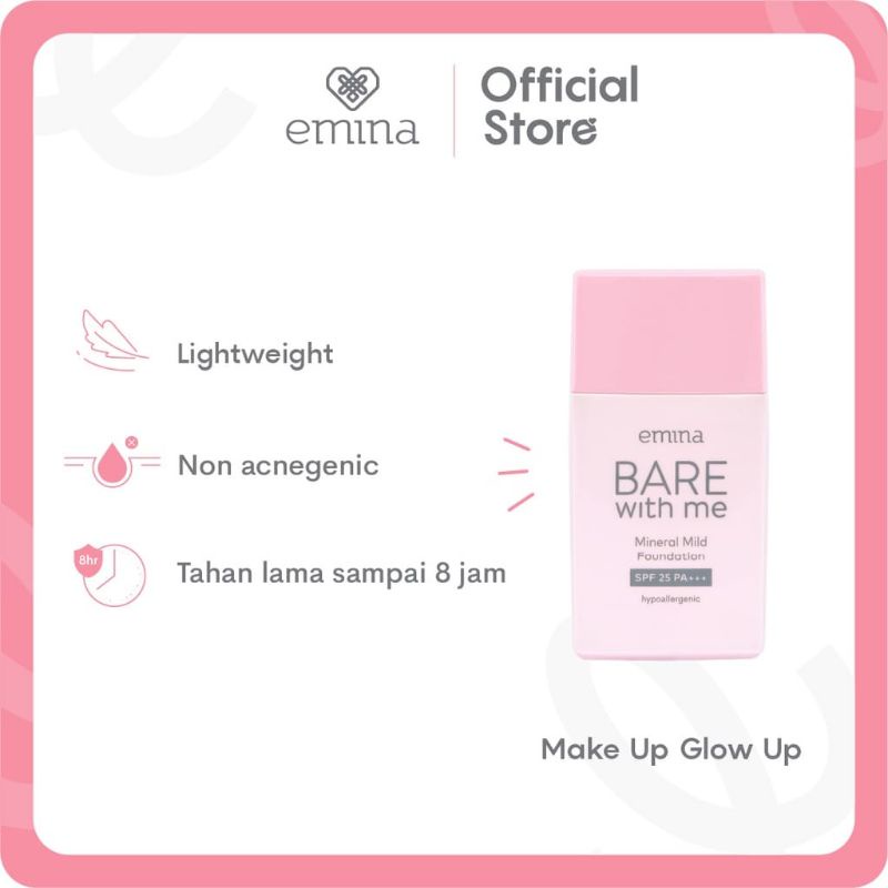 Emina Bare With Me Mineral Mild Foundation 30ml