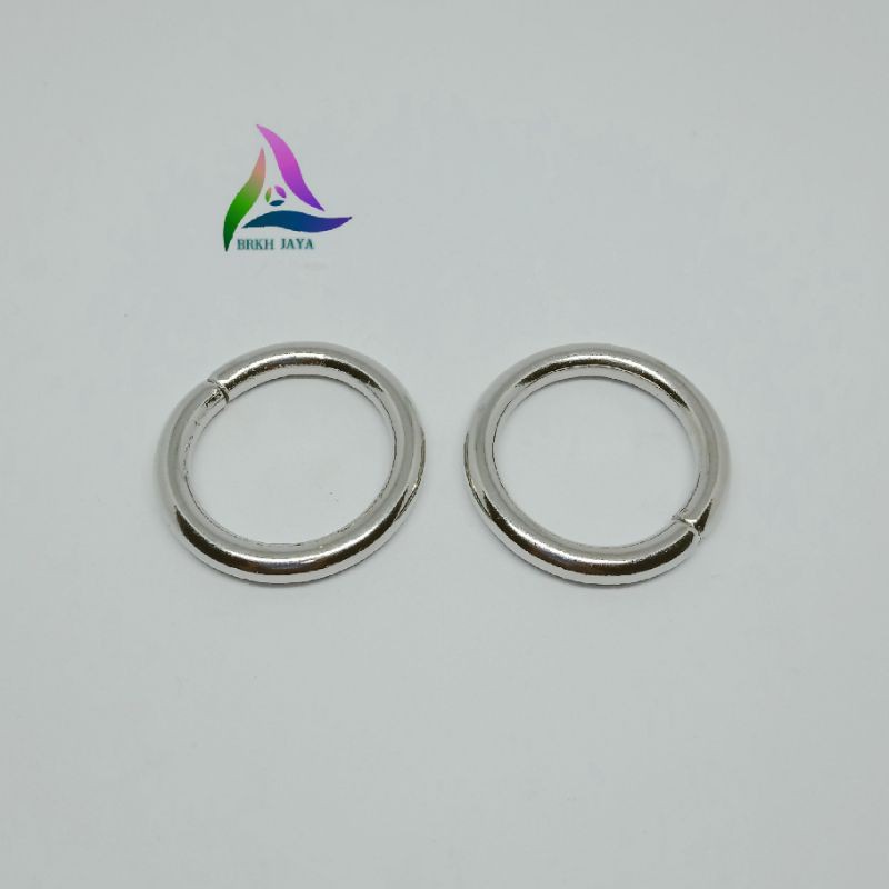 RING O BULAT BESI UKURAN 2.5 CM TEBAL NIKEL