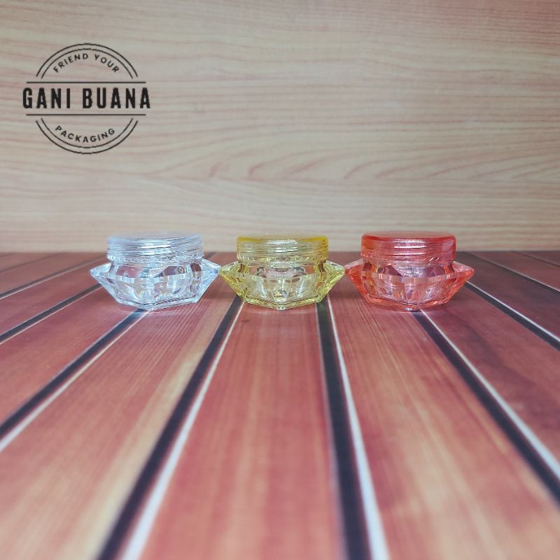 POT CREAM DIAMOND 5GR/POT JAR 5GR/TEMPAT CREAM 5GR