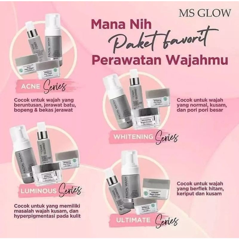 ms glow luminous satu paket