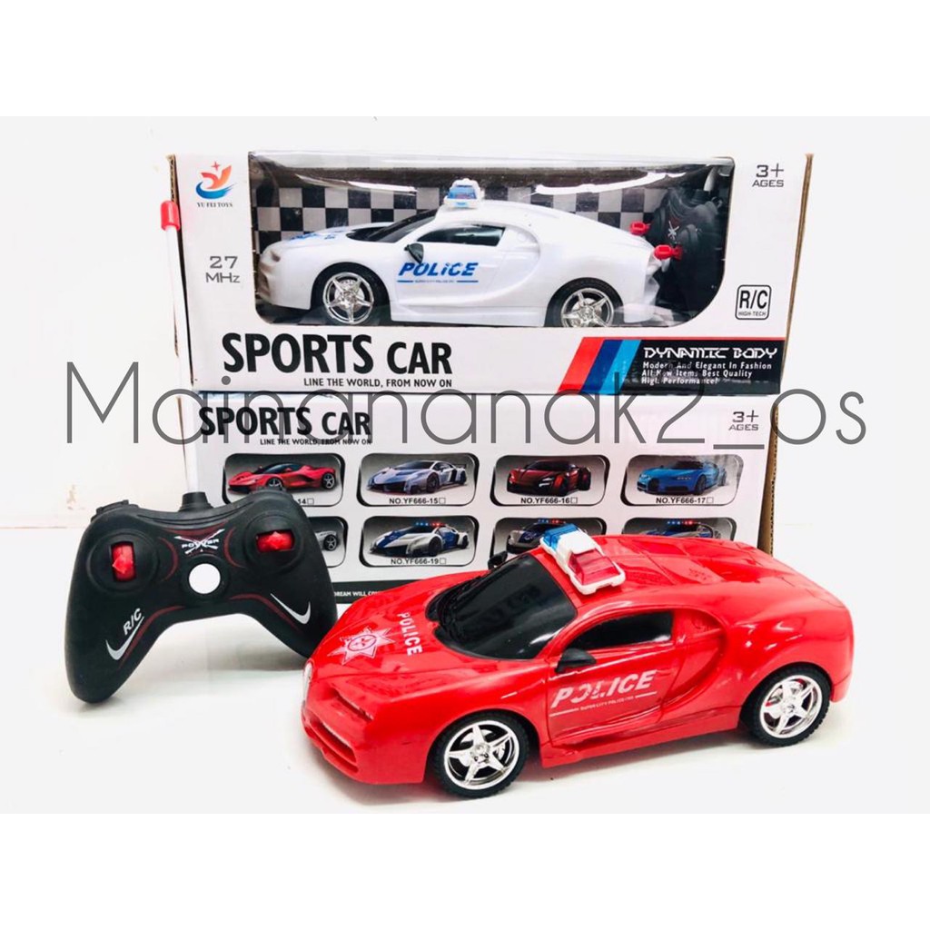 Mainan Anak cowo Laki-laki Mobil sedan balap polisi Sport Remot kontol RC Remote Control lambroghini