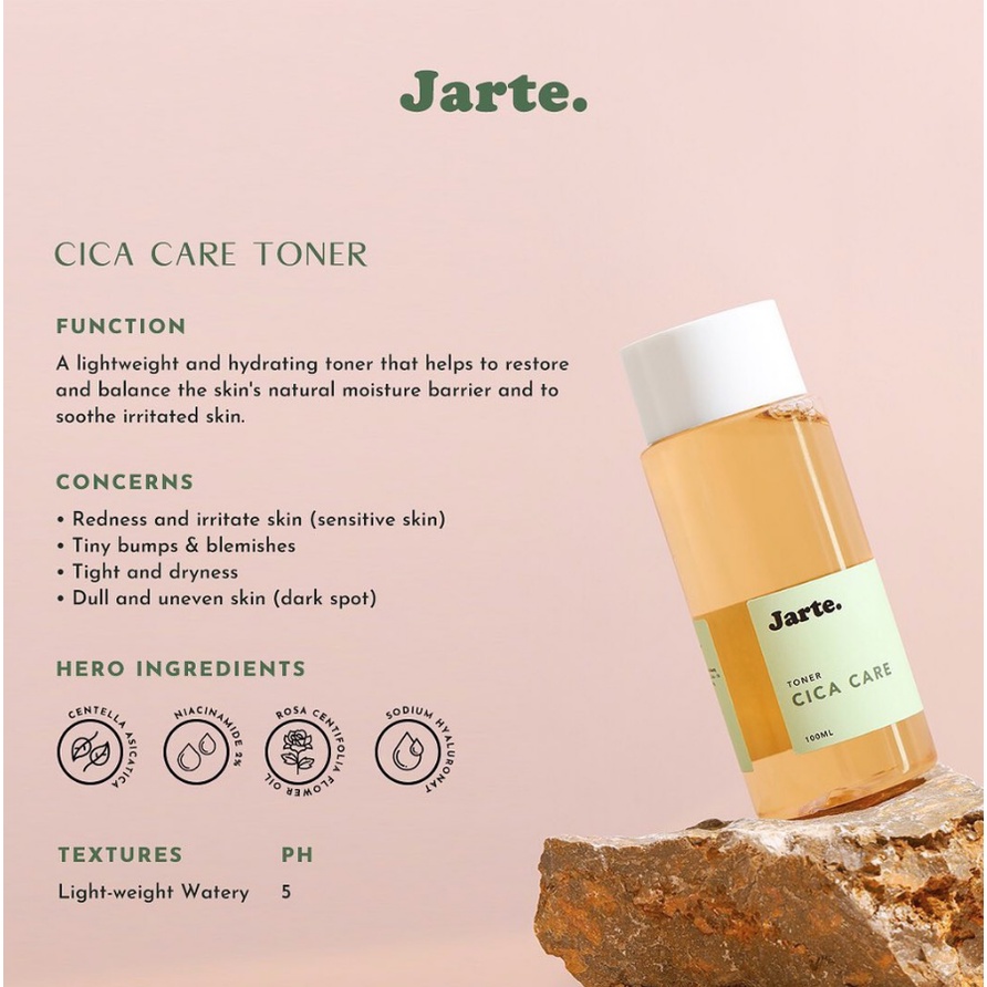 Jarte Cica Care Series (Cream , Toner , Ampoule Serum , Gentle Wash ) Original COD - Moisturizer Pelembab Facial Foam Cleanser  20 ml 50 ml 100 ml