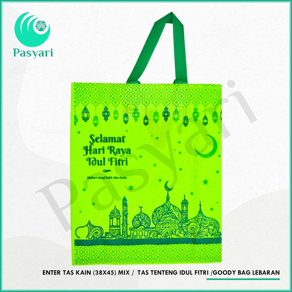 

Enter Tas Kain (38x45) Mix / Tas Tenteng Idul Fitri /Goody Bag Lebaran