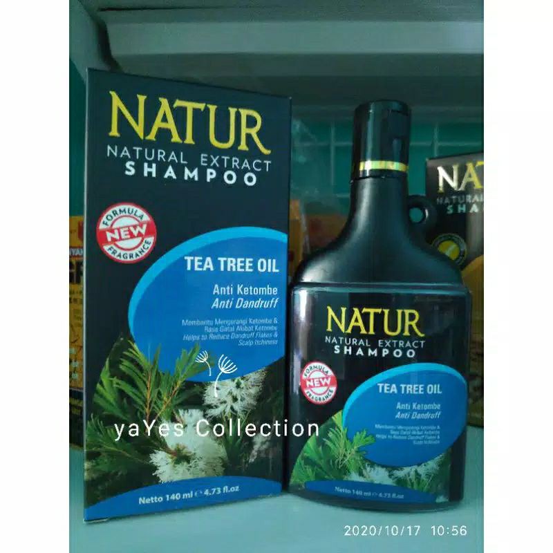 COD Natur shampoo shampo natur kemasan 140ml Aloevera Gingseng Tree Moringa Almond