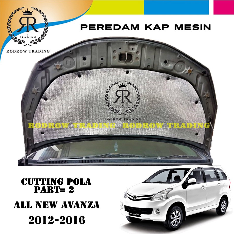Peredam Panas Kap Mesin Mobil All New Avanza Part 2 Full Kap - Cutting Pola Peredam Panas Kap Mesin