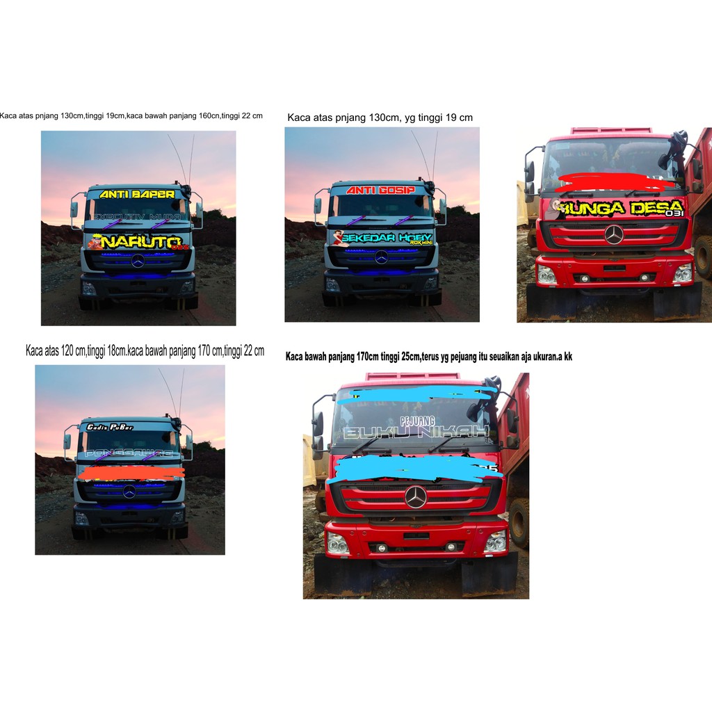 

Stiker custom buser tahap 2