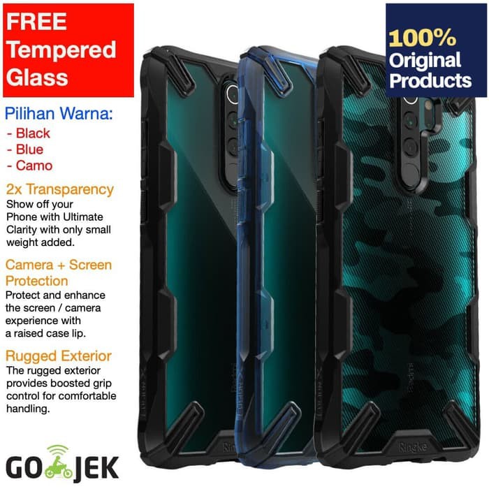 Hot Sale Original Ringke Fusion X Case Redmi Note 8 Pro Redmi Note 8 Casing - Hitam Redmi Note8Pro