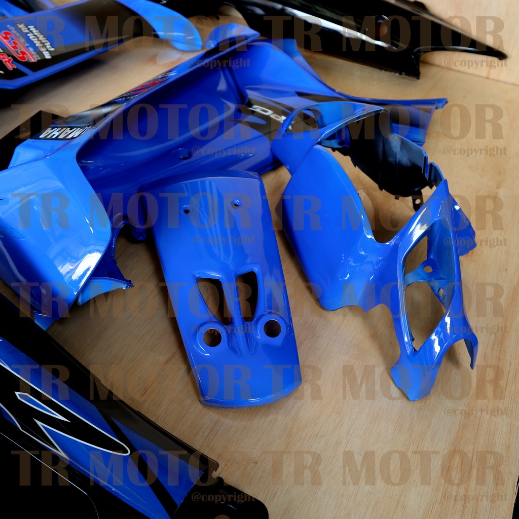 Cover Body Fizr F1zr Super Sport Biru Hitam Full Set Halus Cover Bodi Yamaha Fiz r