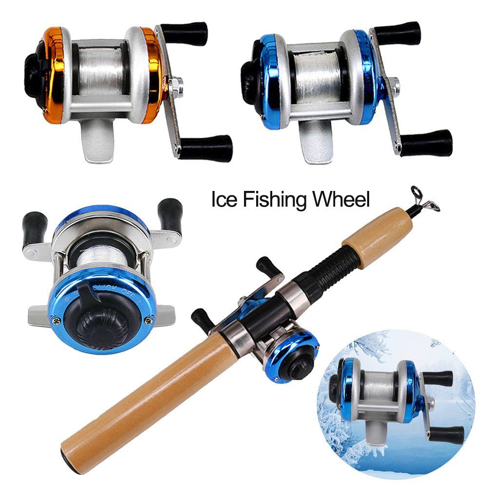 Suyo Ice Fishing Reel / Penggulung Senar Pancing Mini Bahan Metal 2 Warna