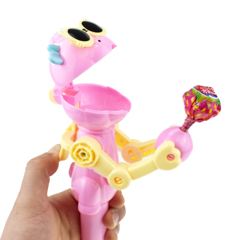 Mary for Creative Kids Eat Lollipop Robot Lollipop Candy Stand Holder Mainan Edukasi Anak Dekompresi Gam