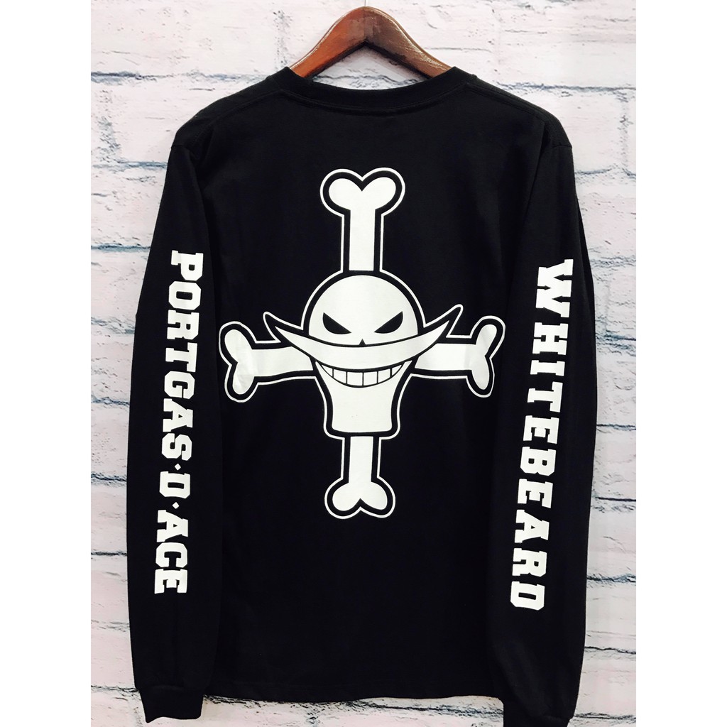 Kaos Lengan Panjang Asce Ultimate Onepiece Shirohige Black