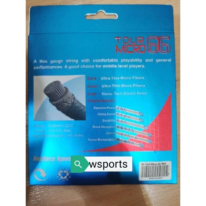 Senar Badminton RS Tour Micro 66