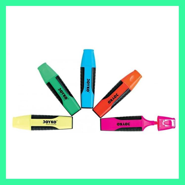 

STABILO JOYKO HIGHLIGHTER 5 WARNA HIJAU KUNING OREN PINK BIRU - KUNING
