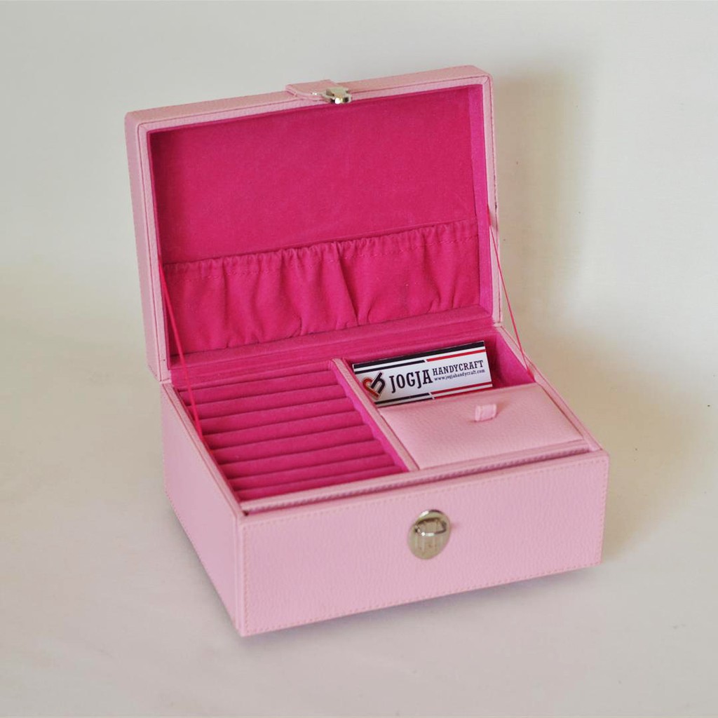 NEW!! Jewelry Box | Kotak Tempat Perhiasan &amp; Accesories Soft Pink