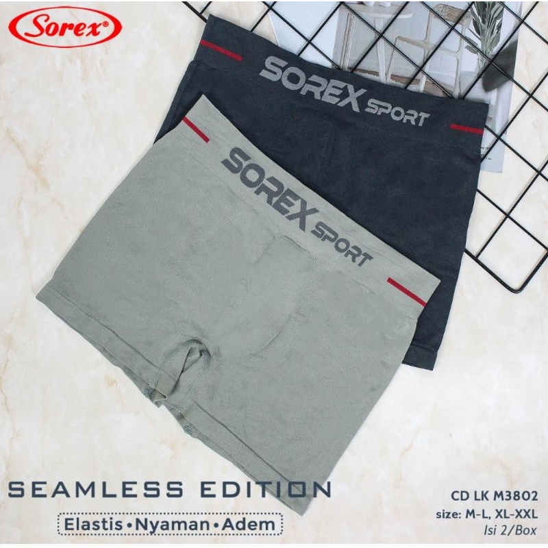 Celana dalam boxer laki laki Sorex Man 3802 Seamless (1pcs)