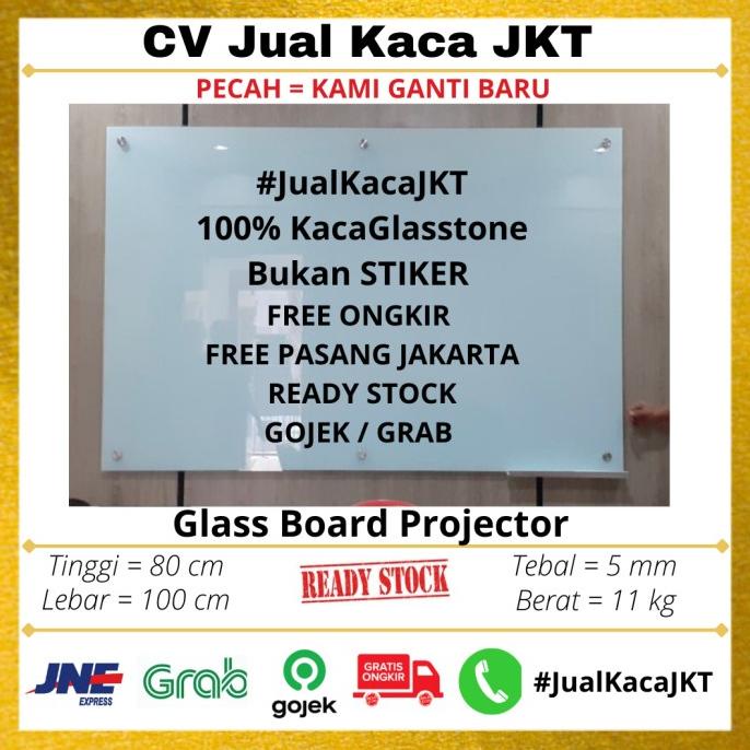 

Glassboard 80x100 - Papan Tulis Kaca 80x100 - Glass Board Termurah 5mm