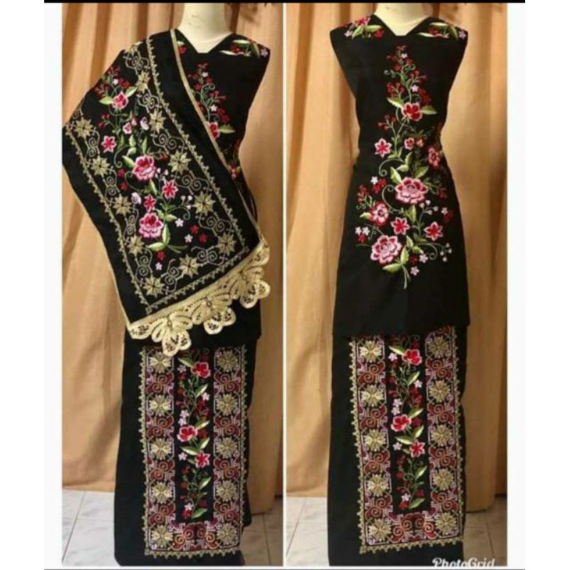Kain Bakal Baju Kurung Minang + Selendang