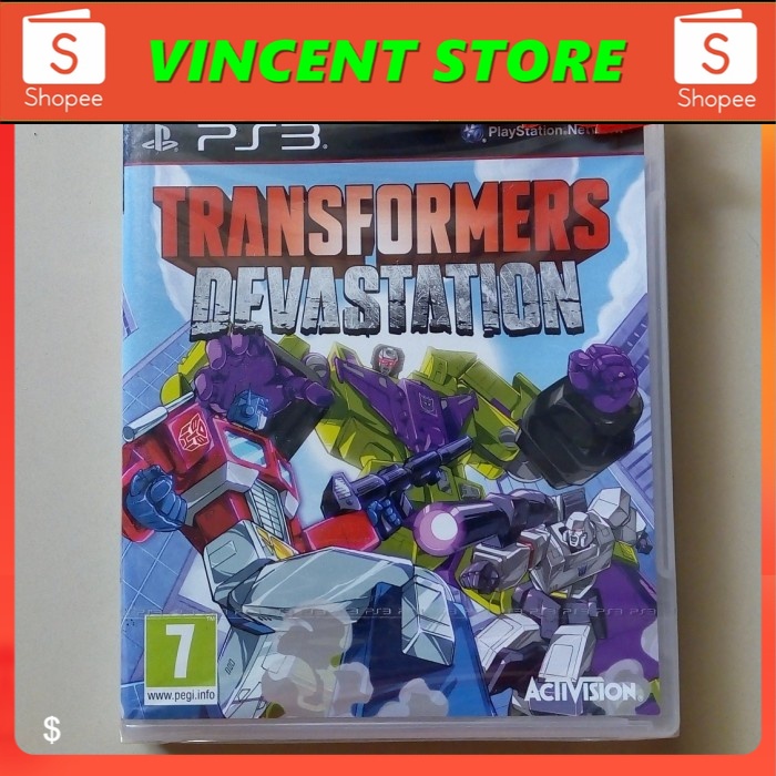 bd PS3 kaset game TRANSFORMERS DEVASTATION BARU SEGEL